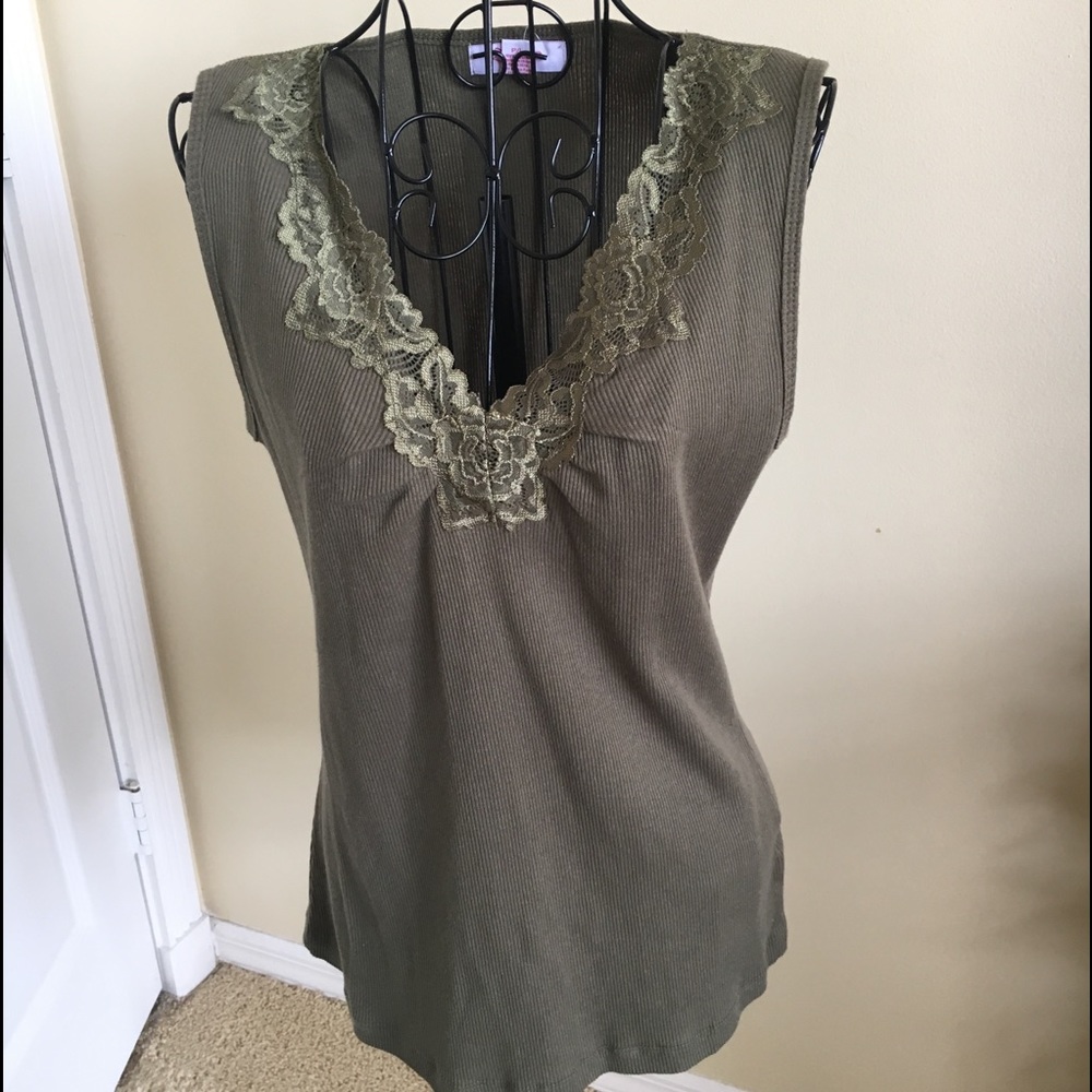 LENA lace embellished tank
